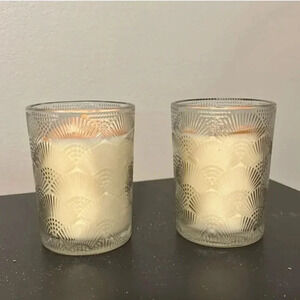 Set of 2 White Tea Citrus Candles | White Candles | Set of Candles | Vintage